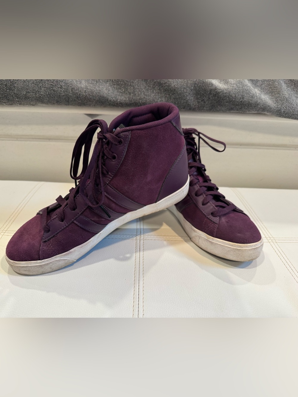 adidas Deep Plum High-Top Sneakers